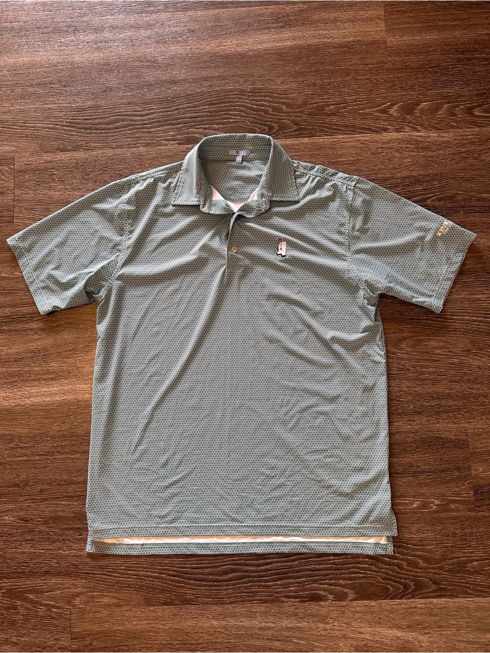 GenTeal Mississippi golf Championship men’s L green/white geometric golf polo